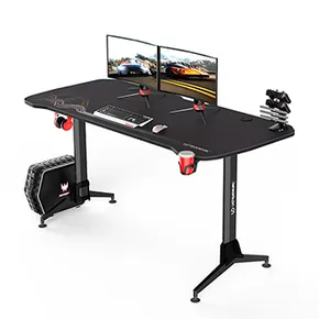 ULTRADESK Spieltisch GRAND BLACK, 160x75 cm, 70-80 cm